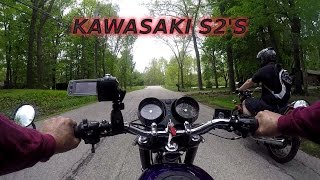 Riding The Kawasaki S2s [upl. by Ruggiero]