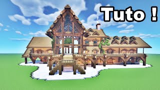 COMMENT FAIRE une ÉNORME MAISON MODERNE en BOIS  TUTO MINECRAFT [upl. by Gurevich]