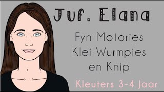 Maak klei  Rol wurmpies en knip hulle  fyn motories vir kleuters [upl. by Rednas280]