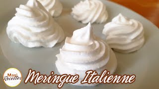 Recette Meringue Italienne Inratable Rapide et Facile [upl. by Nalced]