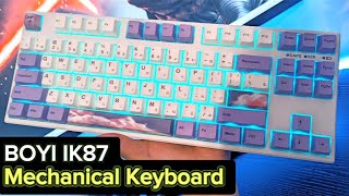 Better than Expensive Keyboards BOYI IK87 75 Mechanical Gaming Keyboard  Impressive  Review [upl. by Sset]