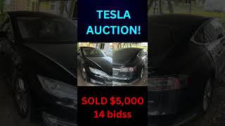 TESLA AUCTION  2015 Tesla Model S [upl. by Novyak]