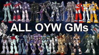 All GMs of the One Year War And their Aces [upl. by Ahtel304]