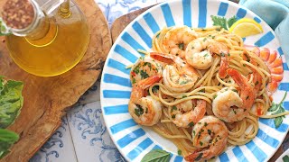 Easy Shrimp Scampi  20 Minute Recipe [upl. by Fronia]