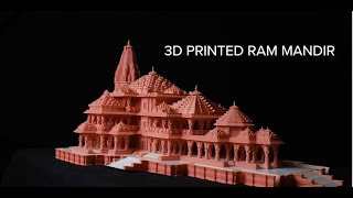 3DPrinted RAM MANDIR  NEXTGEN 3DTECH  AYODHYA [upl. by Calendra484]