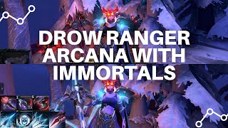 PREVIEW DREAD RETRIBUTION DROW RANGER ARCANA MIX SET WITH IMMORTALS  DOTA 2 INDONESIA [upl. by Ithnan645]