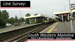 South Western Mainline Part 2  Brockenhurst to Southampton Central Line survey [upl. by Ynneh746]