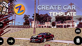 How to Make Car dff Template LiveryZmodeler Android  GTA san andreas  Harsh Gaming [upl. by Llenrac]