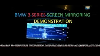 Project Android Screen Mirroring on my BMW E90 CCC Idrive Part 6 Demonstration [upl. by Rialb336]