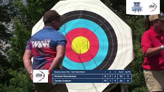 2023 Buckeye Classic Barebow Mens Gold Stonebraker vs Graham [upl. by Gemoets]