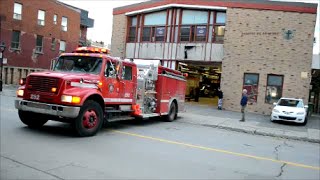 MONTREAL FIRE TRUCKS NOT RESPONDING BUT DRIVING [upl. by Hertberg922]