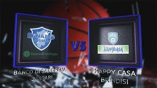 Highlights G1 Banco di Sardegna Sassari  Happy Casa Brindisi LBA Playoff PosteMobile [upl. by Aicenev672]