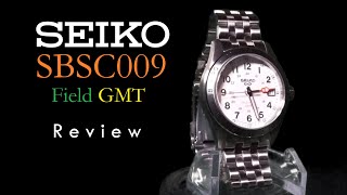 Seiko SBSC009 White SSK023 JDM Field Watch Review  Automatic GMT Watch  Rolex Alternative [upl. by Eelrebmik]