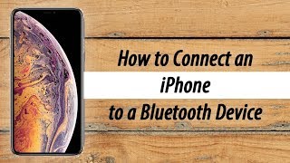 How to Connect an iPhone to a Bluetooth Speaker or Headphones [upl. by Lenee827]