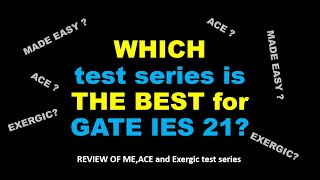 Which test series is the best for GATE IES 21  MADE EASY Ace academy exergic online test series [upl. by Ettenna815]