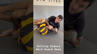 Rolling Kimura HalfGuard Pass kimura halfguard bjj jiujitsu martialarts [upl. by Kriste]