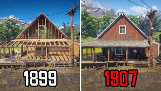 11 INCREDIBLE MAP CHANGES OVER TIME IN RDR2 [upl. by Aihsilef217]