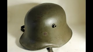 Stahlhelm M 18  Weltkrieg  Helmet M18  World War  Konservierung [upl. by Nired]