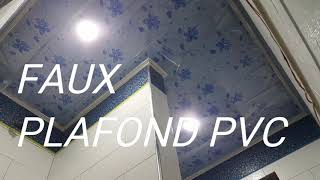 FAUX PLAFOND EN PVC pour salle de bain تركيب سقف بلاستيكي لحمام 5 [upl. by Yttam429]