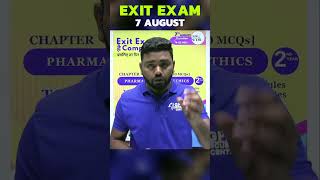 EXIT EXAM TODAYS TEST 7th AUGUST  exitexam2024 9PM on GDC Classes app [upl. by Steck]