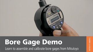 Bore Gage Use  Mitutoyo America Demo  Bore Gauge Measurement [upl. by Gnidleif]