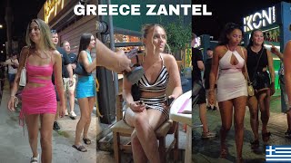 ZANTEL ZAKYNTHOS GREECE NIGHTLIFE WALK 2023 [upl. by Korey]