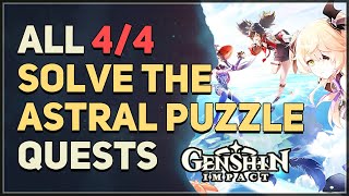 All 4 Solve the astral puzzle Genshin Impact [upl. by Dewees946]