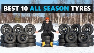 Best 10 All Season Tires for 202324  Tested in the Dry Wet and Snow [upl. by Sibell]