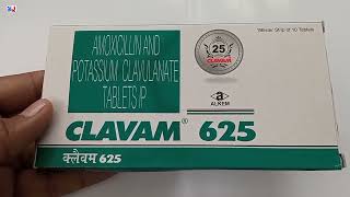 Clavam 625 Tablet  Amoxicillin And potassium Clavulanate Tablet ip uses  Clavam 625 mg Tablet uses [upl. by Sumedocin]