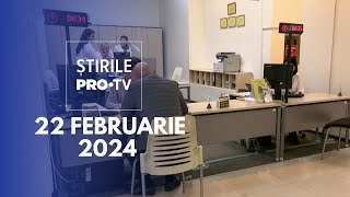 Știrile PRO TV  22 Februarie 2024 [upl. by Nitsruk]