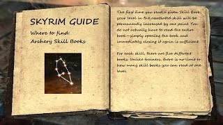 Skyrim Guide  Where to find All 5 Archery Skill Books 1080p HD [upl. by Uile]