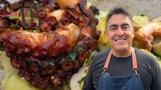 PULPO ASADO A LA PARRILLA Perfecto blando delicioso e infalible  Todos los secretos [upl. by Ettedo]