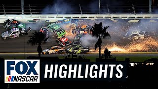 FINAL LAPS Ryan Blaney wins as sparks fly in MAJOR crash at Daytona  NASCAR ON FOX HIGHLIGHTS [upl. by Aivax]