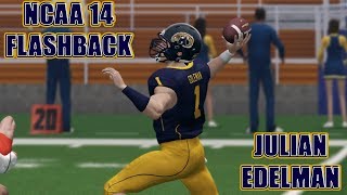 SUPER BOWL MVP JULIAN EDELMAN COLLEGE FLASHBACK  NCAA FOOTBALL 14 GAMEPLAY [upl. by Jonette]