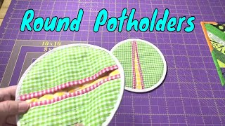 Sew a Round Potholder [upl. by Lanti]