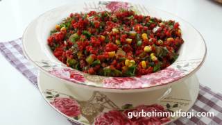 Şalgamlı Bulgur Salatası TarifiPancarlı Salata TarifiGurbetinmutfagi [upl. by Esinehs]