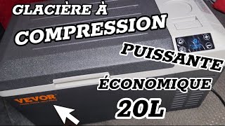 Glacière à compression VEVOR 20L  puissante et économique [upl. by Maggio]