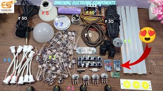 Maker bazar से भी सस्ता 🤑 मिल गया Electronic का भंडार  Unboxing electronic item on online website 🤫 [upl. by Philippe]