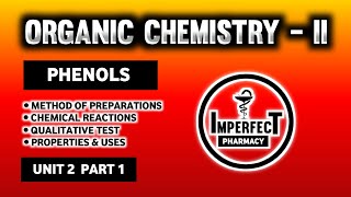 Phenols  Method Of Preparation  Chemical Reactions  Qualitative Test  Properties  Uses  pharma [upl. by Nidnarb]