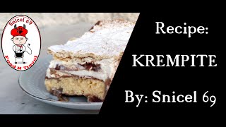 KremĹˇnita recept  đź‘ŚđźŤđź‘Ť Kremna Rezina  Krempita  Snicel 69 [upl. by Pompea]