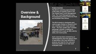 Feb 9 2021 BLM ZOOM Call Open Scope Meeting for the San Rafael Swell Area [upl. by Baalman]