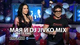 МАЯ И DJ JIVKO MIX  PARTY TIME  НЕЖНА Е НОЩТА 2006  OFFICIAL VIDEO 2K UPSCALE REMASTER [upl. by Enaols]