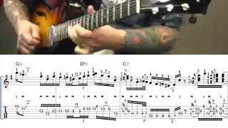 Josh Smith’s Solo on G Blues at NAMM 2016 Transcription [upl. by Nnaes]