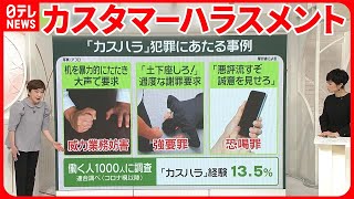 【カスタマーハラスメント】暴言で「辞職」も…“カスハラ”増加なぜ？ [upl. by Bovill]