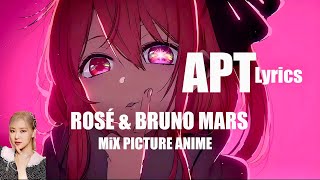 APT  ROSÉ amp Bruno Mars Picture Anime SUB ENGLISH [upl. by Notak820]