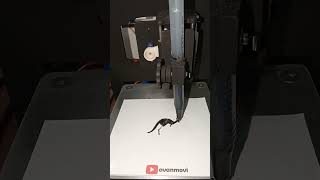 ASMR Mini CNC Plotter Satisfying Kangaroo line art Drawing Process asmr [upl. by Aralk628]