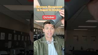 Classroom management in August Vs October teacherlife teachersofyoutube teacher [upl. by Yentrac]