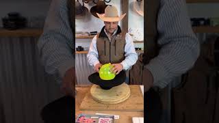 How to reshape the crown on a felt hat [upl. by Frodin]