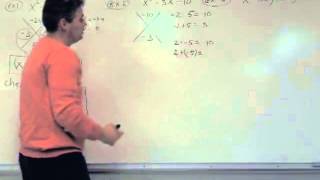 Factoring simple trinomials No GCF [upl. by Yelrebmyk]