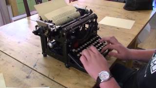 Typing Test  1911 Underwood 5 [upl. by Adnylam]